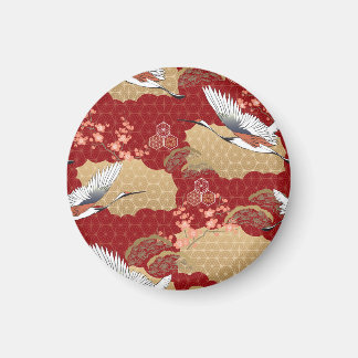 Japanska Kimono Cherry-Blommar Magnet