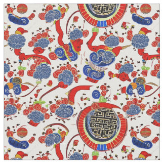 Japanska kinesiska Traditional Mönster Fabric Tyg