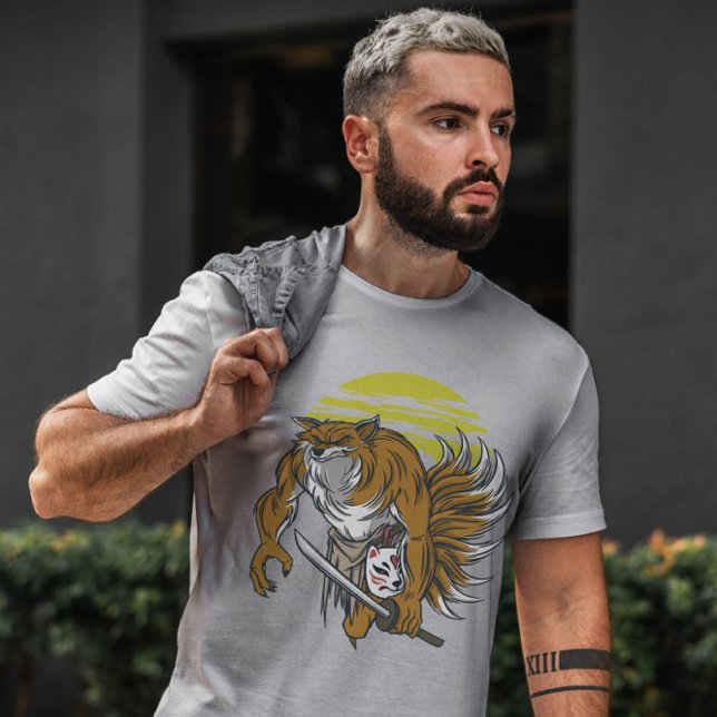 Japanska Kitsune T Shirt (Skapare uppladdad)