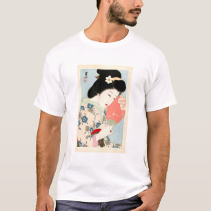 Japanska klassiska Geisha Dam Art T Shirt