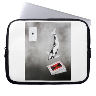 Japanska koi Ace of spades Laptop Sleeve