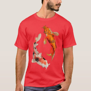 Japanska Koi Älskare Japanska Blommarna Fish Cherr T Shirt