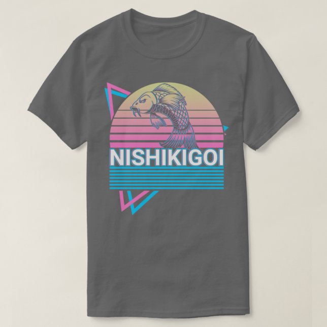 Japanska koi Fish Carp Nishikigoi Japan Retro Gift T Shirt (Design framsida)