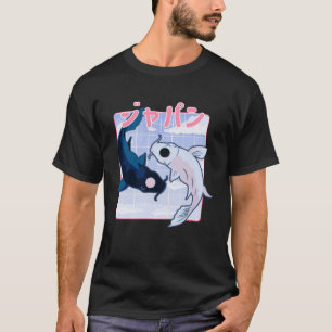 Japanska Koi Fish Nishikigoi Aesthetic Cherry Blos T Shirt