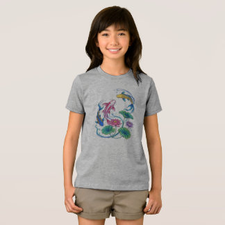 Japanska Koi-fiskar Lotus Mandala Traditionell sti T Shirt