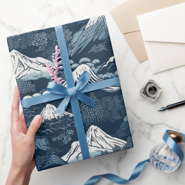 Japanska Koi-fiskar Sakura-mönster  Presentpapper (Gifting)