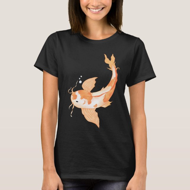 Japanska Koi-fiskar T Shirt (Framsida)
