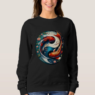Japanska Koi-fiskar Yin Yang T Shirt
