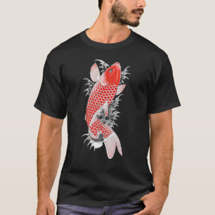 Japanska Koi Japanska Fish Cherry Blommar 87 T Shirt