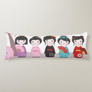 Japanska Kokeshi-dockor Kroppskudde