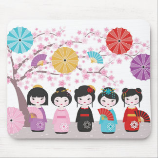 Japanska Kokeshi Dolls Musmatta