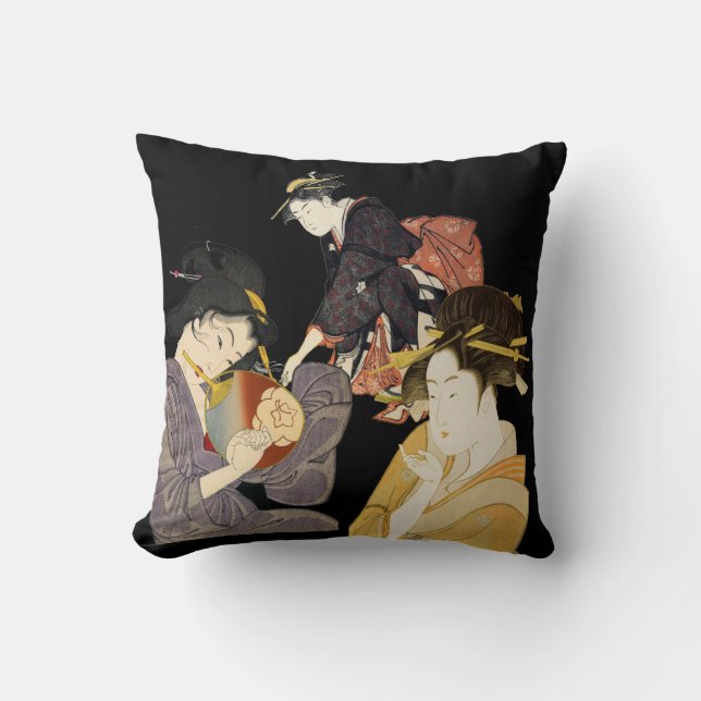 Japanska konstdesigndekorativ kudde (Framsida)