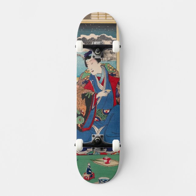 Japanska konstskateboards skateboard bräda 19,5 cm (Framsida)