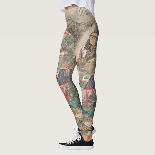 Japanska konstverk leggings (Vänster)