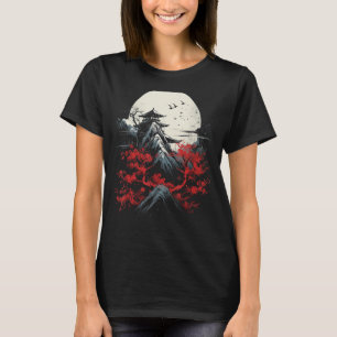 Japanska konstverket Fuji Japan Älskare Sakura Blo T Shirt