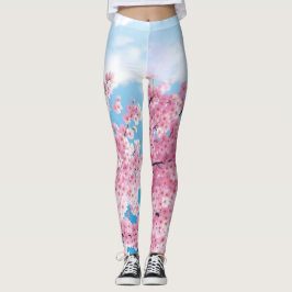 Japanska körsbär blommar Leggings