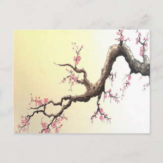 Japanska körsbärblommar vykort