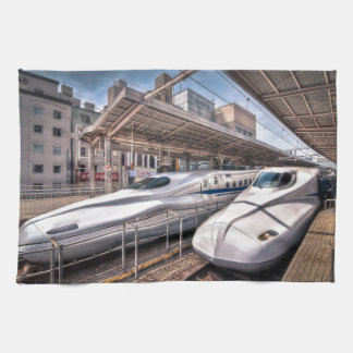 Japanska kultåg på den Tokyo stationen Kökshandduk