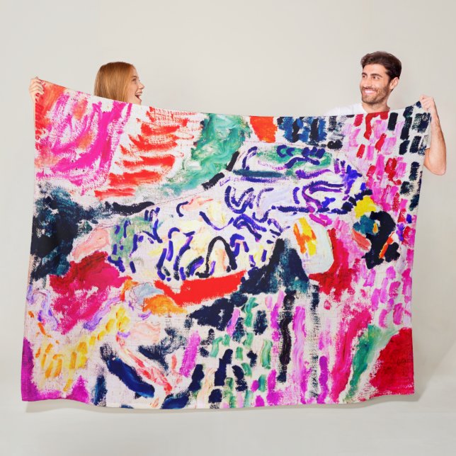 Japanska kvinnor bredvid Vatten, Matisse Fleecefilt (På plats)