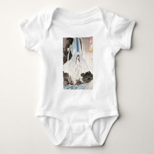 Japanska kvinnor i Waterfall, antika japanska kons Tee