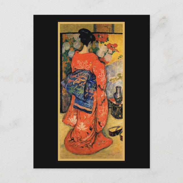 Japanska kvinnor med Fläkt Vykort (Framsida)