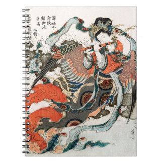 Japanska kvinnor, uppspelningsflöjt anteckningsbok