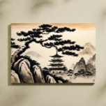 Japanska landskapsmålning Bläck Canvastryck<br><div class="desc">Det japanska landskapet Bläck Painting-Kanvastrycket är helt anpassade och unikt att hänga på hemmabilder och kontorsväggar. Designad av Norman.R.</div>