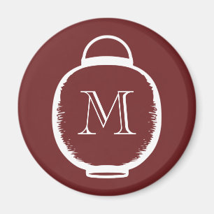 Japanska Lantern Monogram Magnet