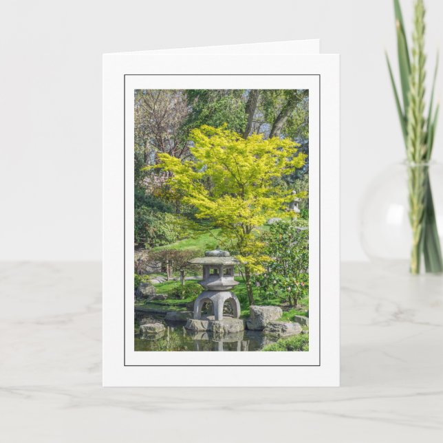 Japanska lanternhälsningskort kort (Framsida)