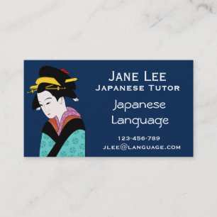 Japanska lärarspråk visitkort