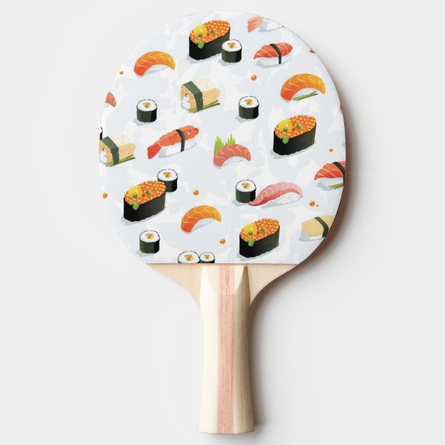 Japanska livsmedel:Sushi Mönster Pingisracket (Framsidan)
