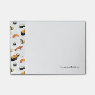 Japanska livsmedel:Sushi Mönster Post-it Block