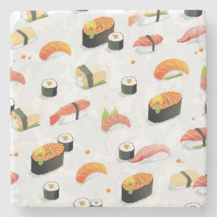 Japanska livsmedel:Sushi Mönster Stenunderlägg