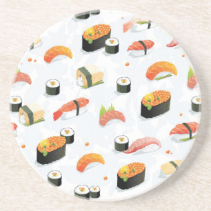 Japanska livsmedel:Sushi Mönster Underlägg Sandsten