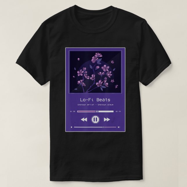 Japanska Lofi Aesthetic Sakura Cherry Blommar Flow T Shirt (Design framsida)