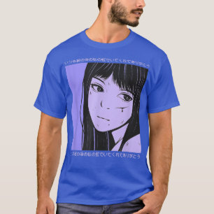 Japanska LoFi Girl Anime-tecken Japan Aestheti T Shirt