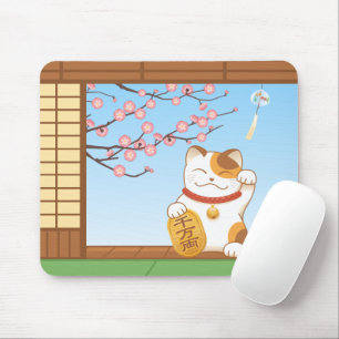 Japanska Lucky Calico Cat, Maneki Neko Musmatta