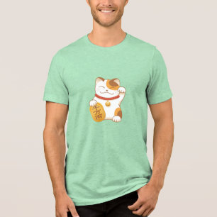 Japanska Lucky Cat, Maneki Neko T Shirt