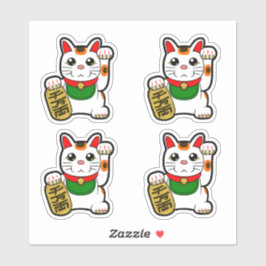 Japanska Lucky Cats-Maneki Neko Vinyl Klistermärken