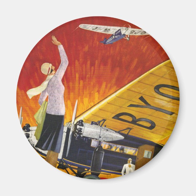 Japanska Luft Transport Magnet (Framsidan)