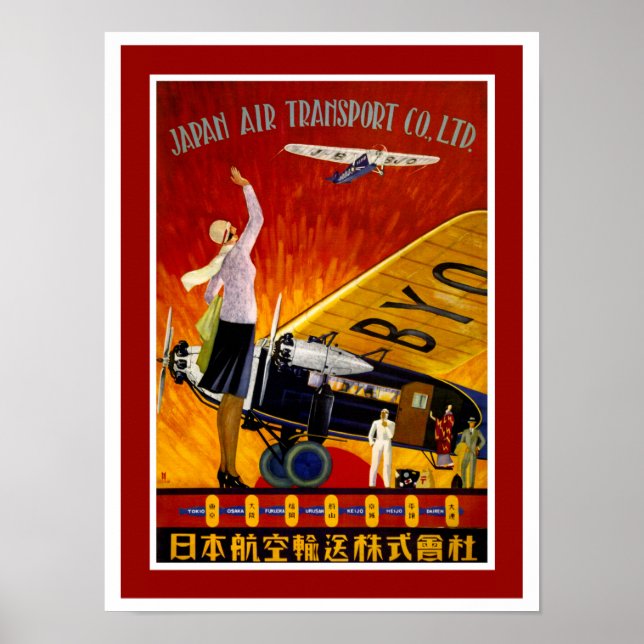 Japanska Luft Transport Poster (Framsidan)