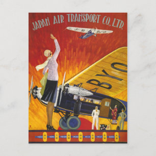Japanska Luft Transport Vykort
