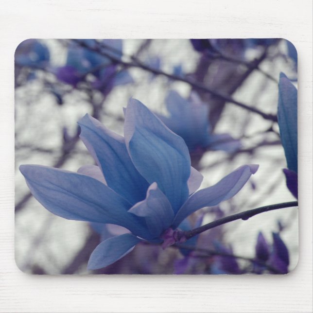 Japanska Magnolia Blommigt Mousepad Musmatta (Framsidan)