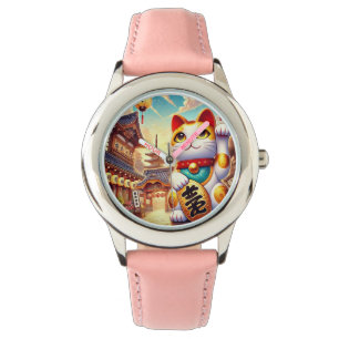Japanska Maneki Neko Armbandsur