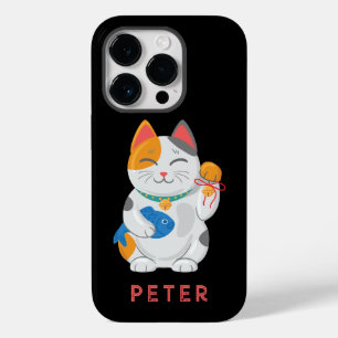 Japanska Maneki Neko White Cat, lycka till