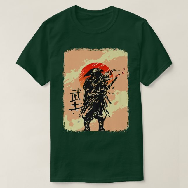 Japanska martialkonst japanska samurai (2) t shirt (Design framsida)