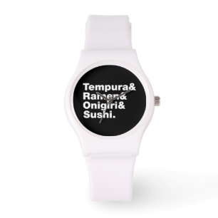 Japanska Mat Tempura & Ramen & Onigiri & Sushi. Armbandsur