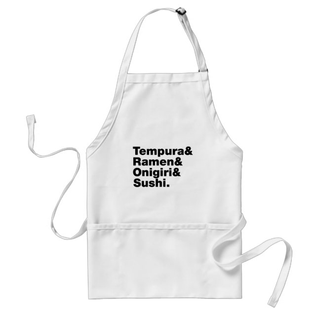 Japanska Mat Tempura & Ramen & Onigiri & Sushi. Förkläde (Framsidan)
