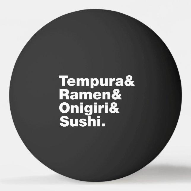 Japanska Mat Tempura & Ramen & Onigiri & Sushi. Pingisboll (Framsidan)