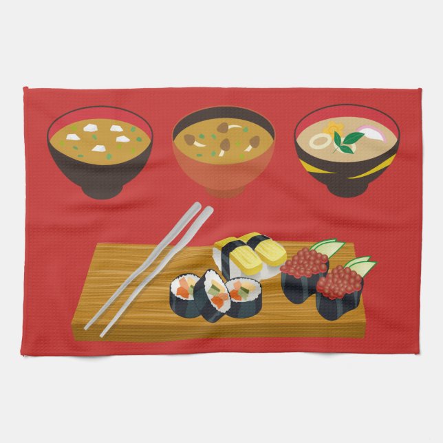 Japanska matköksdukar 16 x 24 tum kökshandduk (Horisontell)